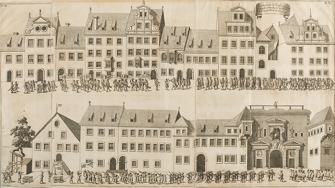 Dresden, Schützenaufzug, 1678 