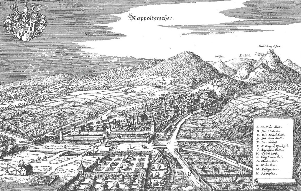 Rappoltsweiler, 1643 – Kupferstich