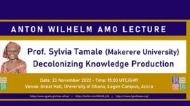 Link zum Artikel: VIDEO: Digital Lecture on the topic of "Decolonizing Knowledge Production in Africa"