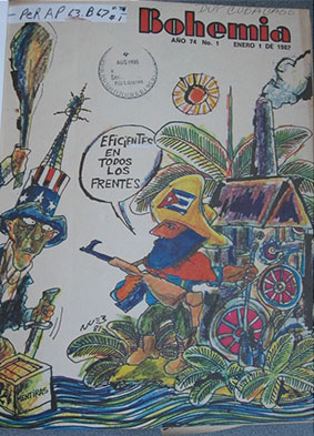 Titelblatt der Zeitschrift ‚Bohemia‘ (La Habana Cuba), Jg. 1982